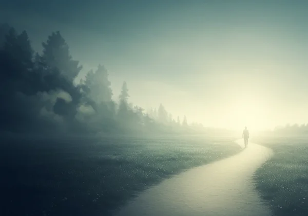 Path symbolizing self-discovery and moving forward in recovery.