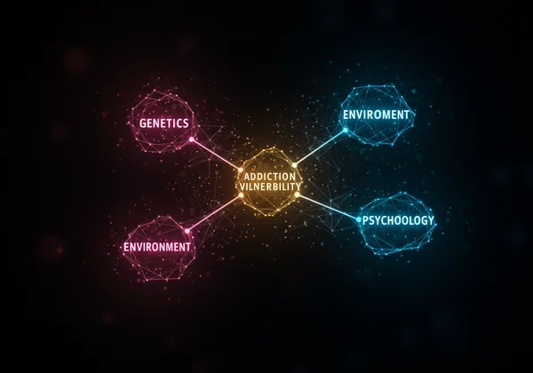 Interconnected web of genetic, environmental, and psychological factors