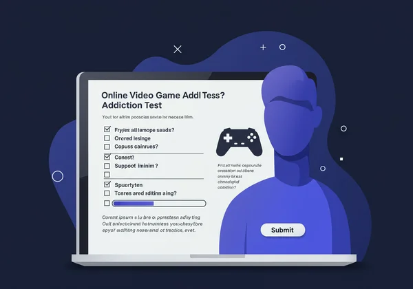 在线电子游戏成瘾测试界面截图