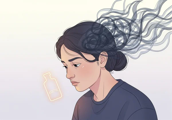 Person struggling with dual diagnosis