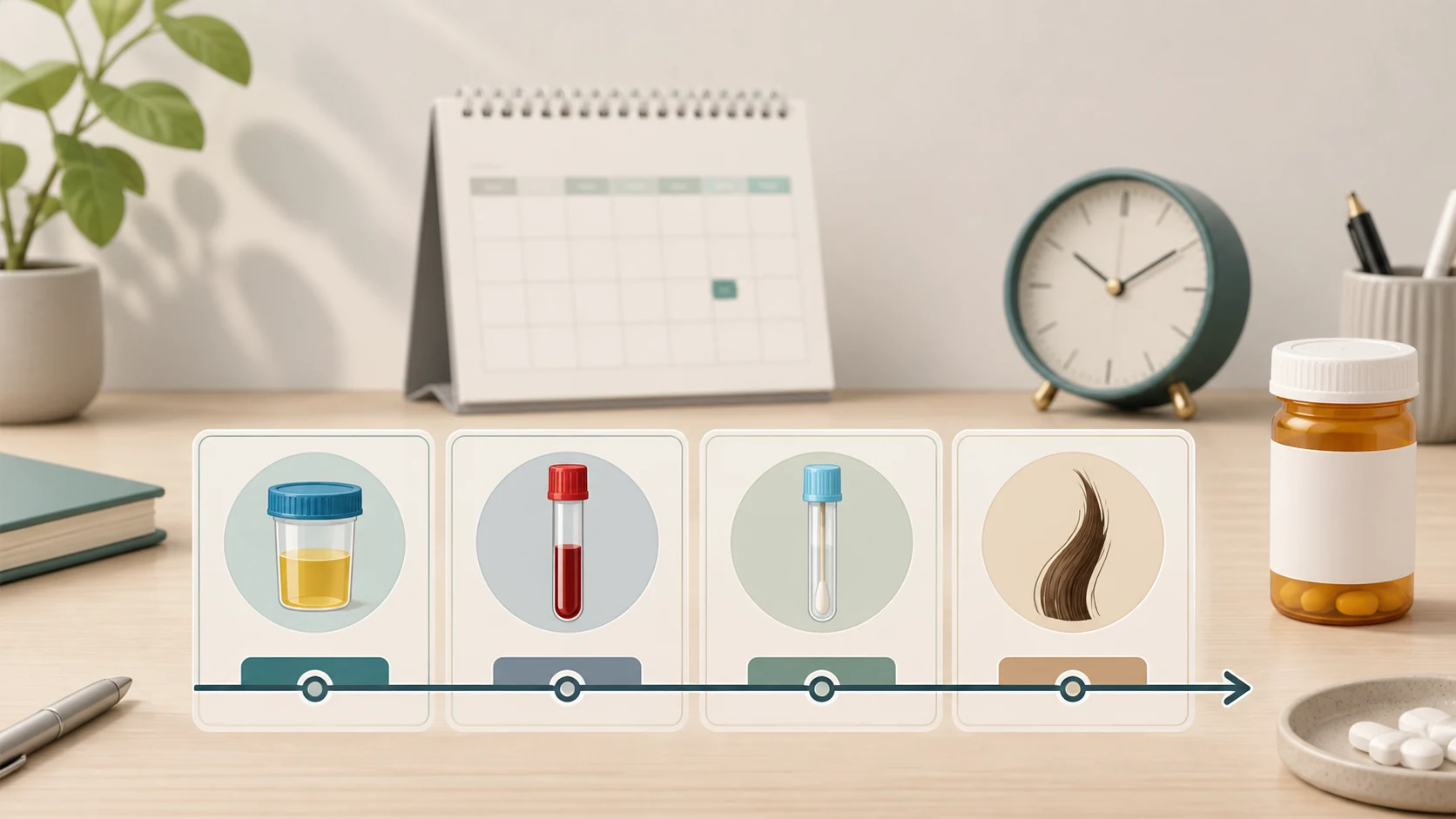 Calm medication timeline